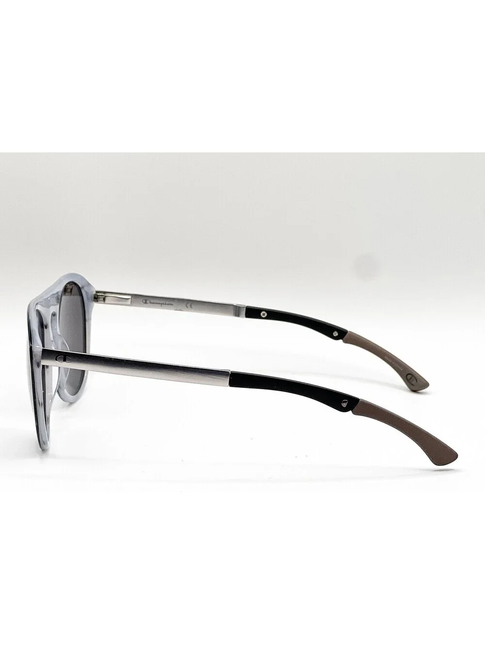 Champion Cuadjust C02 Grey Horn Gunmetal Full Rim Authentic Sunglasses 54-20-145